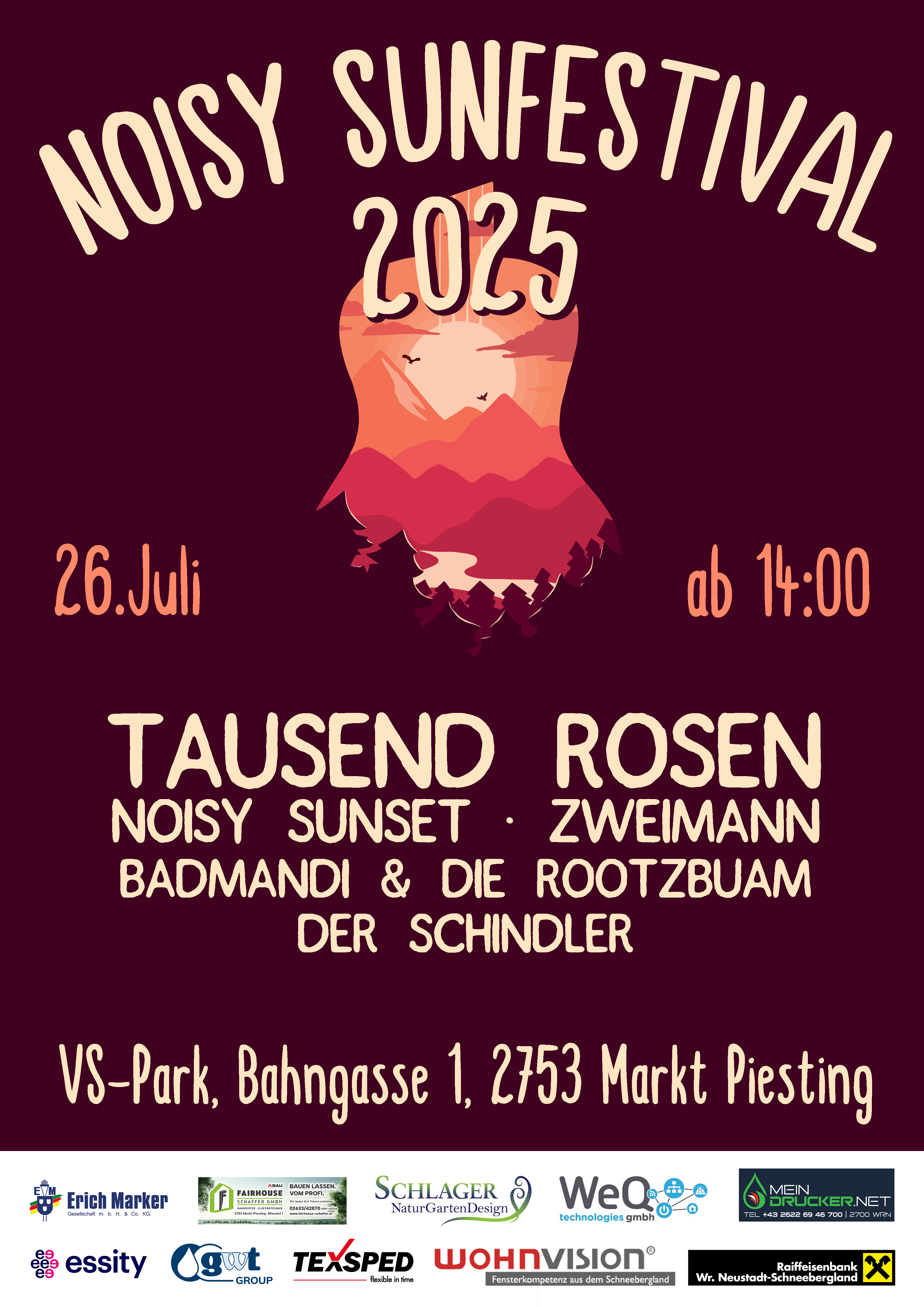 Flyer Noisy Sunfestival 2025